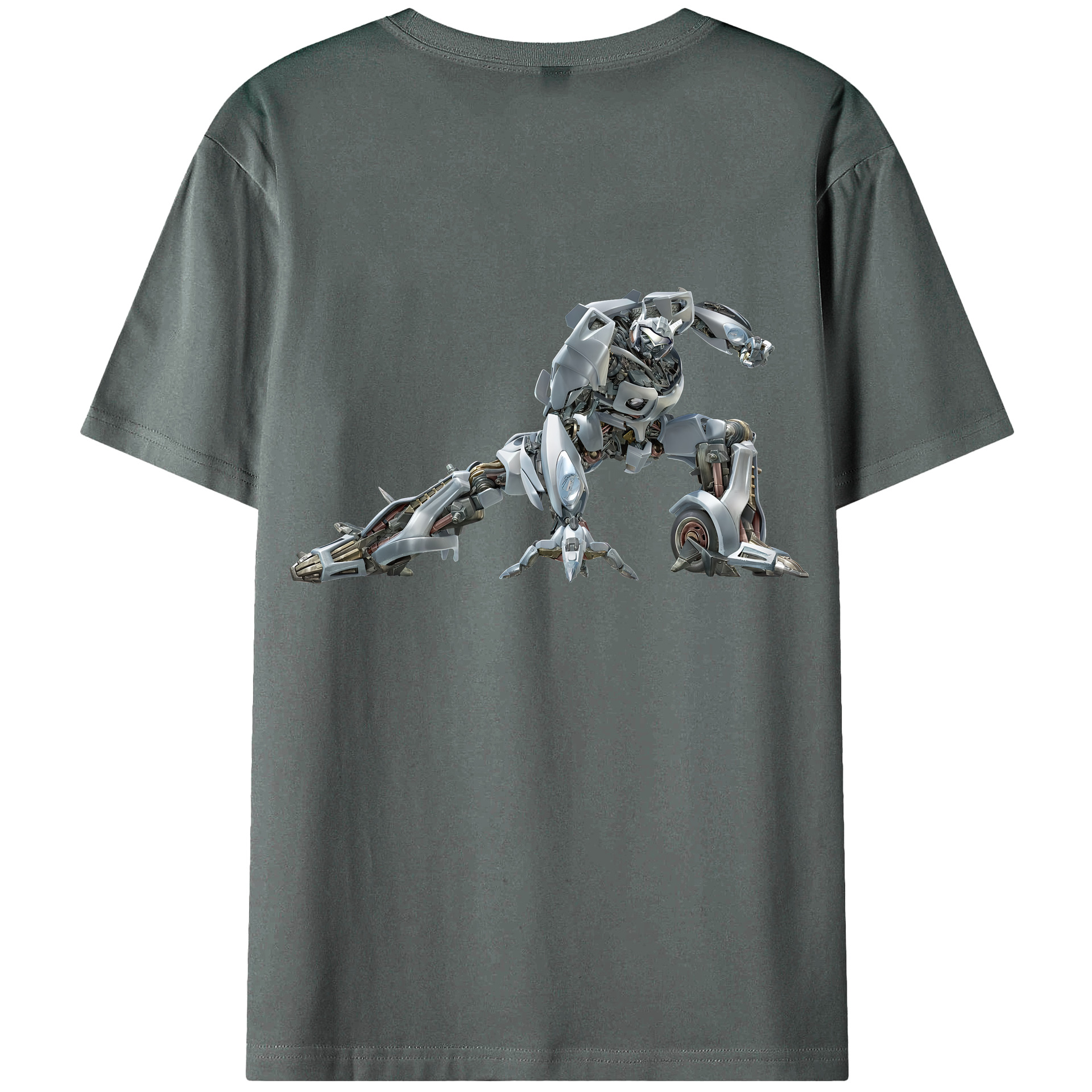 （画像用） Transformers トランスフォーマー 綿100％ メンズ半袖Tシャツ（バックプリント） 通気性